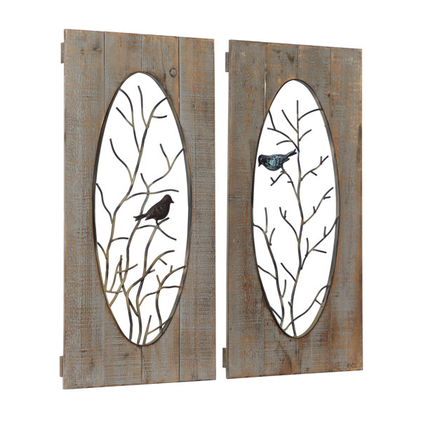 Gracie Oaks 2 Piece Metal Wall Decor Set & Reviews Wayfair